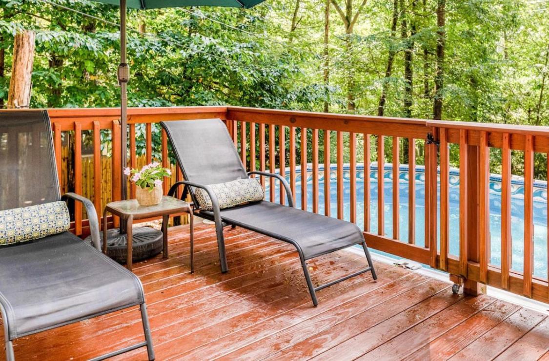 Pocono Cabin With Private Pool At Shawnee Mtn Восток Страудсберг Экстерьер фото